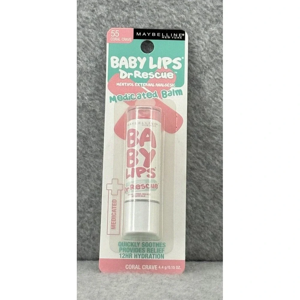 Maybelline Baby Lips Dr Relief Medicated Balm 55 Coral Crave Lip Color Lip Balm